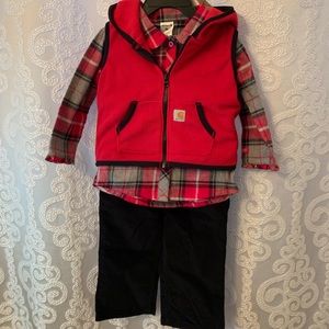 Carhartt Girls Flannel 3-piece set